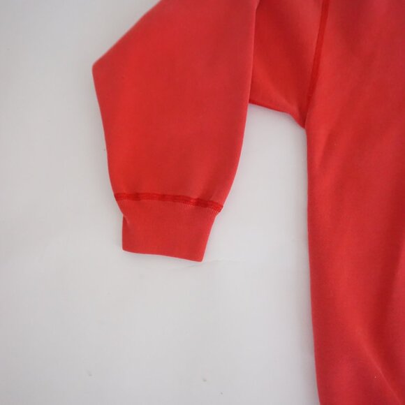 Vintage Starter Red Crewneck Sweatshirt 80s One Pound Fleece Retro Sport Style M - Picture 7 of 9